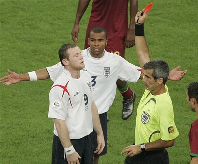l'expulsion de rooney faca a portugal